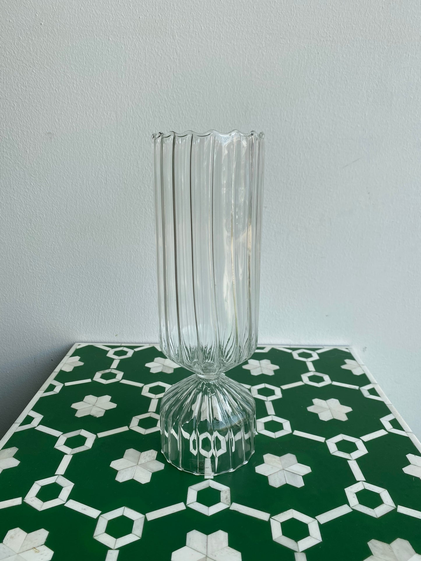 Italian Ichendorf Glass Vase